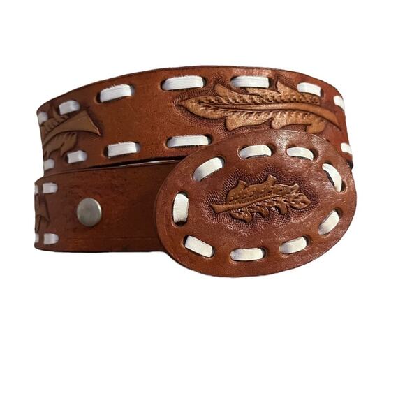 Vintage Tool Leather and Buckle Belt - Picture 1 of 5